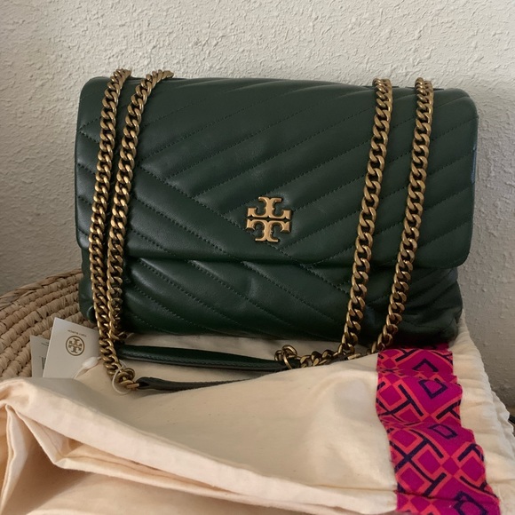 Tori Burch Kira Chevron Leather bag - Picture 2 of 6